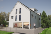 3-Zimmer-Neubauwohnung EG mit Terrasse - 6 Wohneinheiten in schöner, ruhiger Lage in Altenfurt - Visualisierung Front
